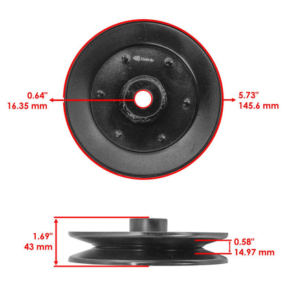 Deck Spindle Pulley Replacement for Lawn Boy Z310 Z330 38in (2000–2005)