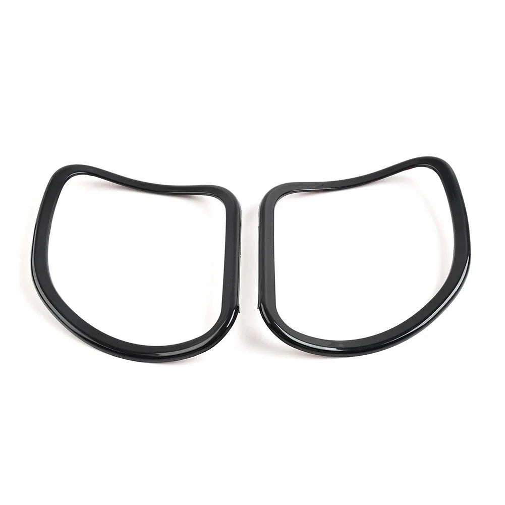Glossy Black Front Speaker Trim Covers for Harley Road Glide FLTRX FLTRXS (15-23)