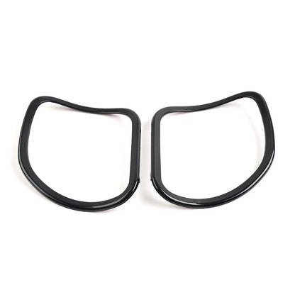 Glossy Black Front Speaker Trim Covers for Harley Road Glide FLTRX FLTRXS (15-23)