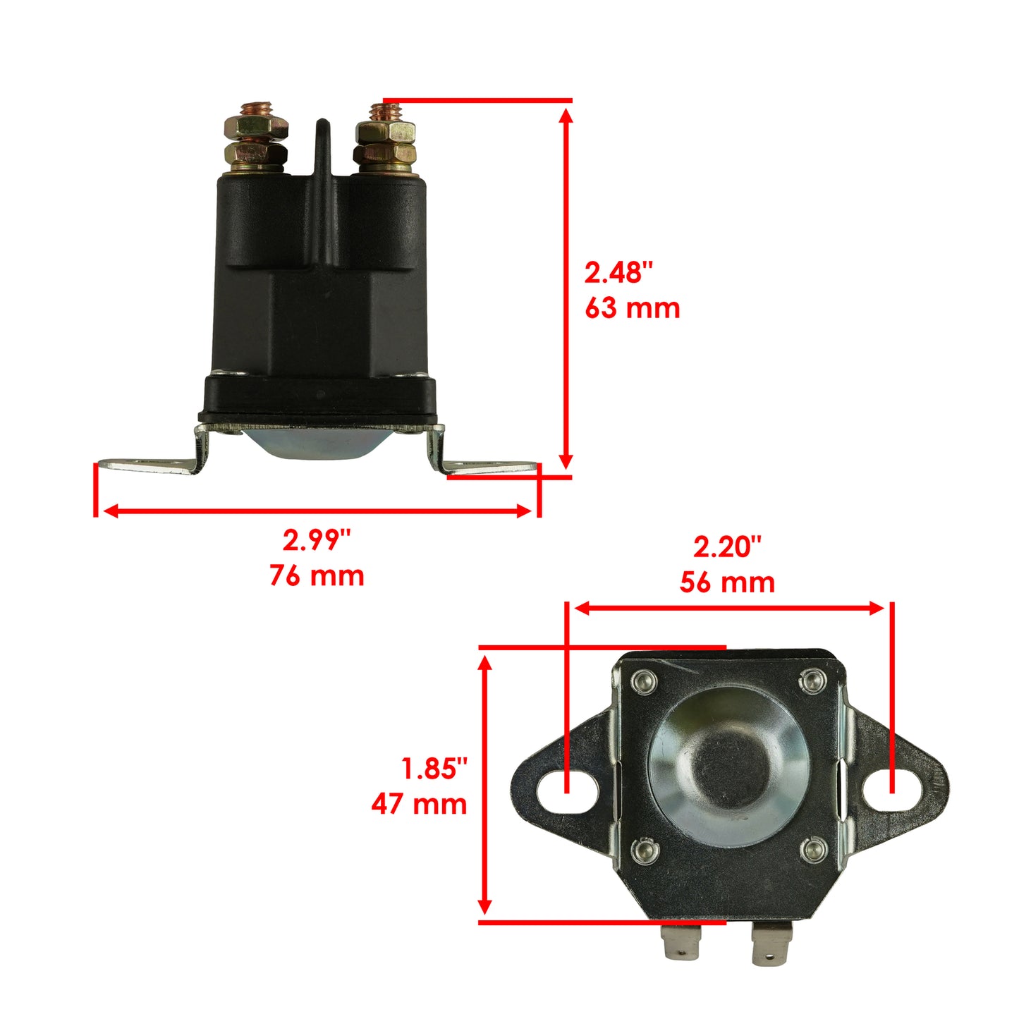 12V Starter Solenoid Relay Replacement for Kubota Mower (2000–2000)