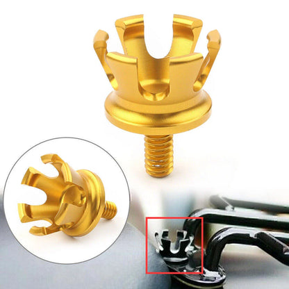Aluminum Rear Seat Bolt Tab Gold Screw Mount for Harley Imperial Crown