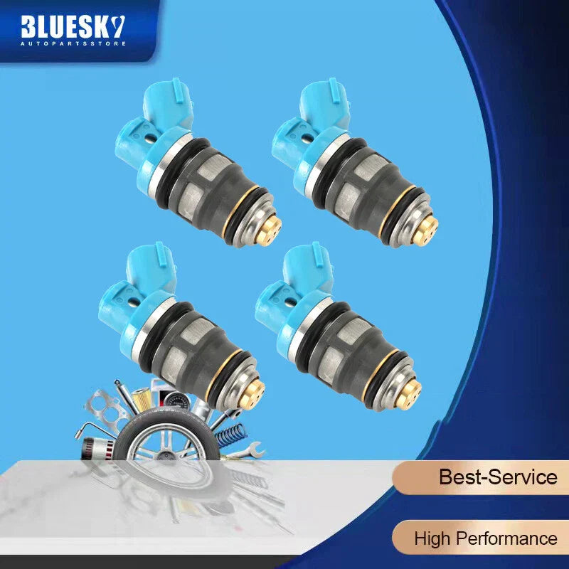 4PCS Fuel Injectors for Toyota Hilux RZN14, Hiace RZH1, Dyna RZY2 (1997-2005)