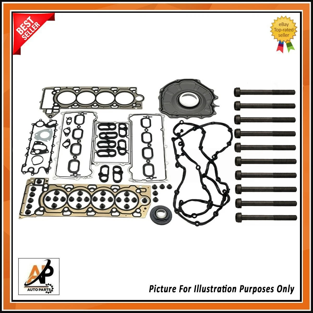 Full Gasket Set with Head Bolts for Range Rover 5.0 Supercharged (2016–2017)