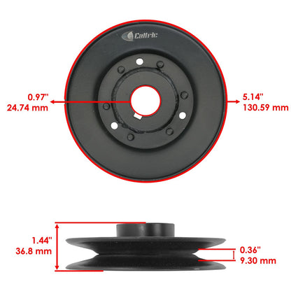 Deck Spindle Pulley Replacement for Bad Boy Stand On Mowers (2012–2016)