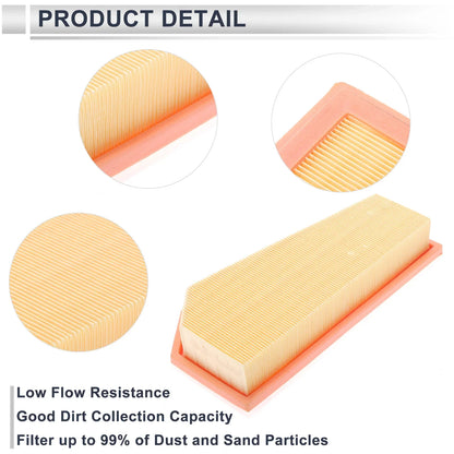 Engine Air Filter for Mercedes-Benz SLK250 R172 L4 1.8L (2012-2015)