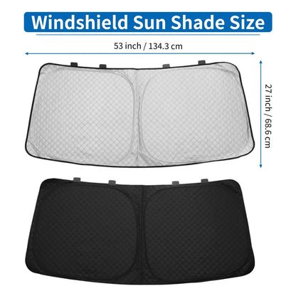 Car Window Cover for Honda N-BOX JF3/JF4 Series Aluminum Film Black