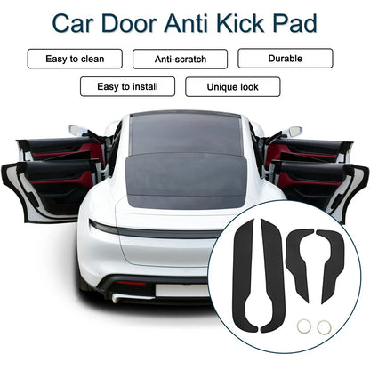 Car Door Anti Kick Pad Sticker Protector for Honda CRV (2017-2020) Black 1 Set