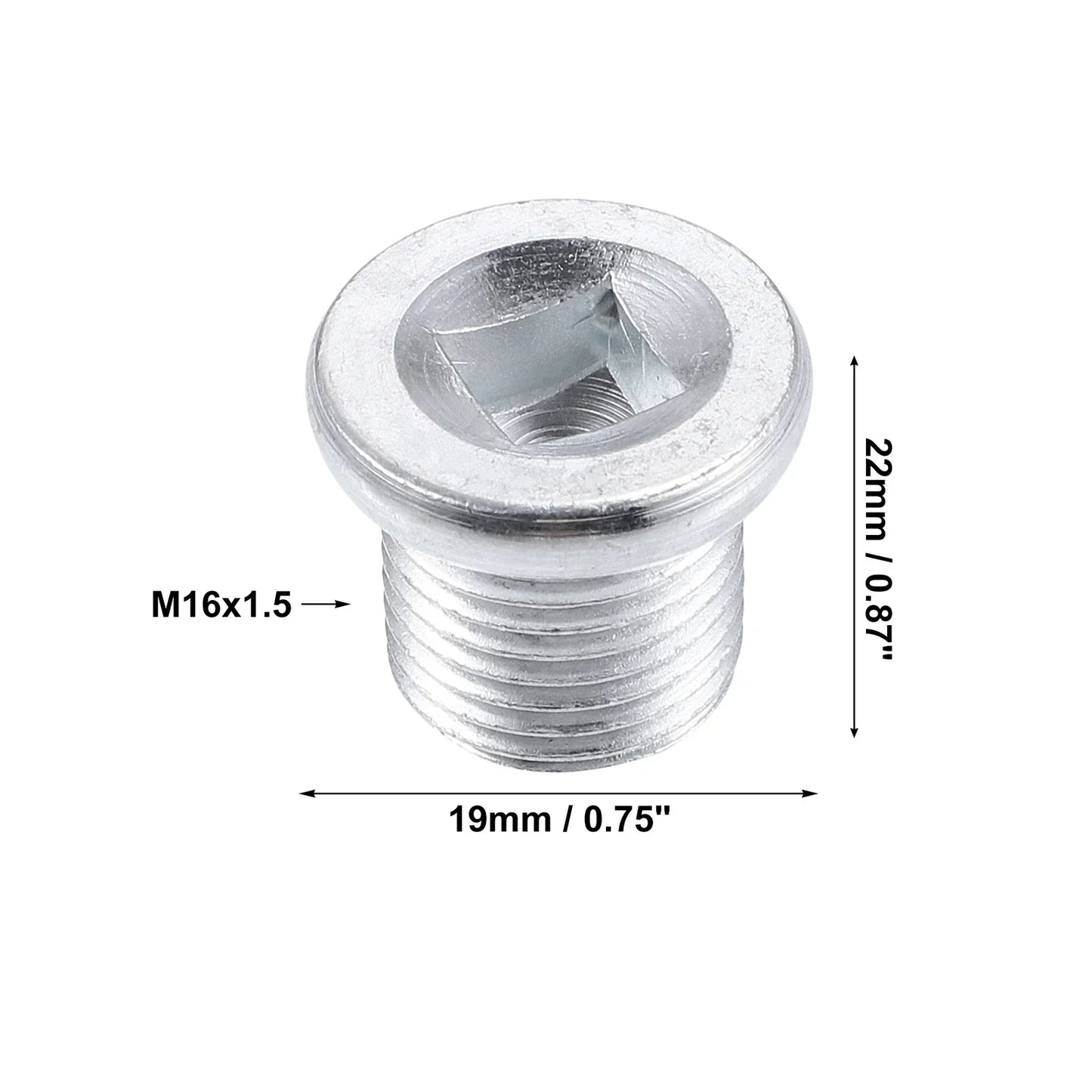M16x1.5 Engine Oil Drain Plug Screws (4 Pcs) with Gaskets for Nissan