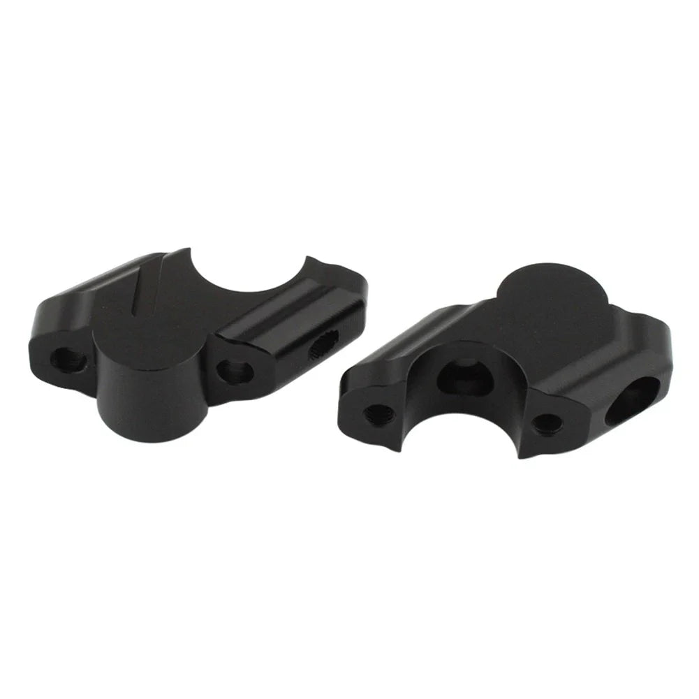 Black Offset Handlebar Riser Clamp for Yamaha Tenere 700 (2019-2025)