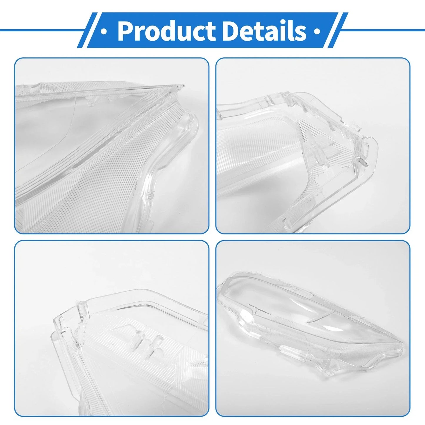 Car Front Left Headlight Lens Cover for Honda Civic (2016-2018)