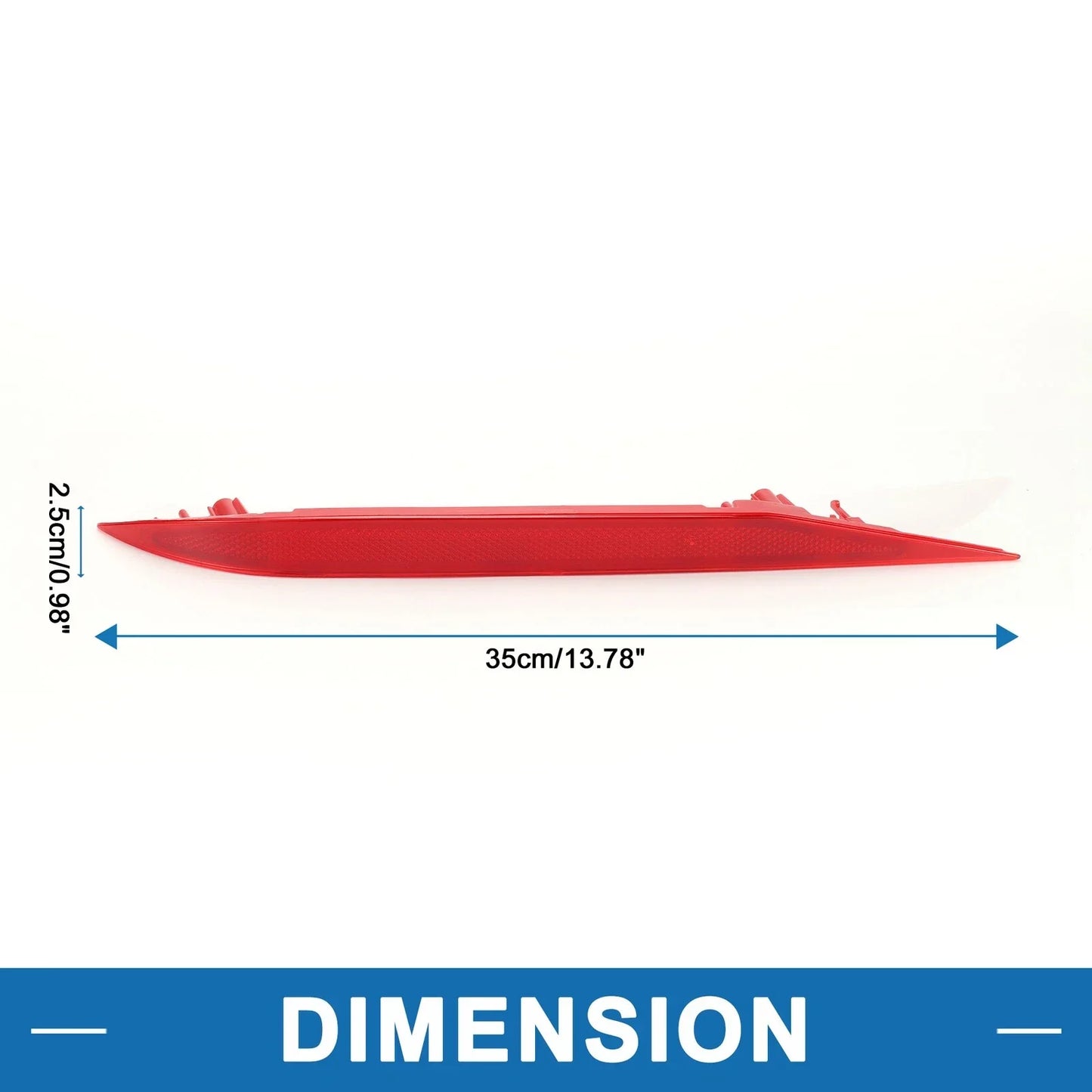 Rear Left Bumper Reflector for Hyundai Elantra Sedan (2021-2023) Red