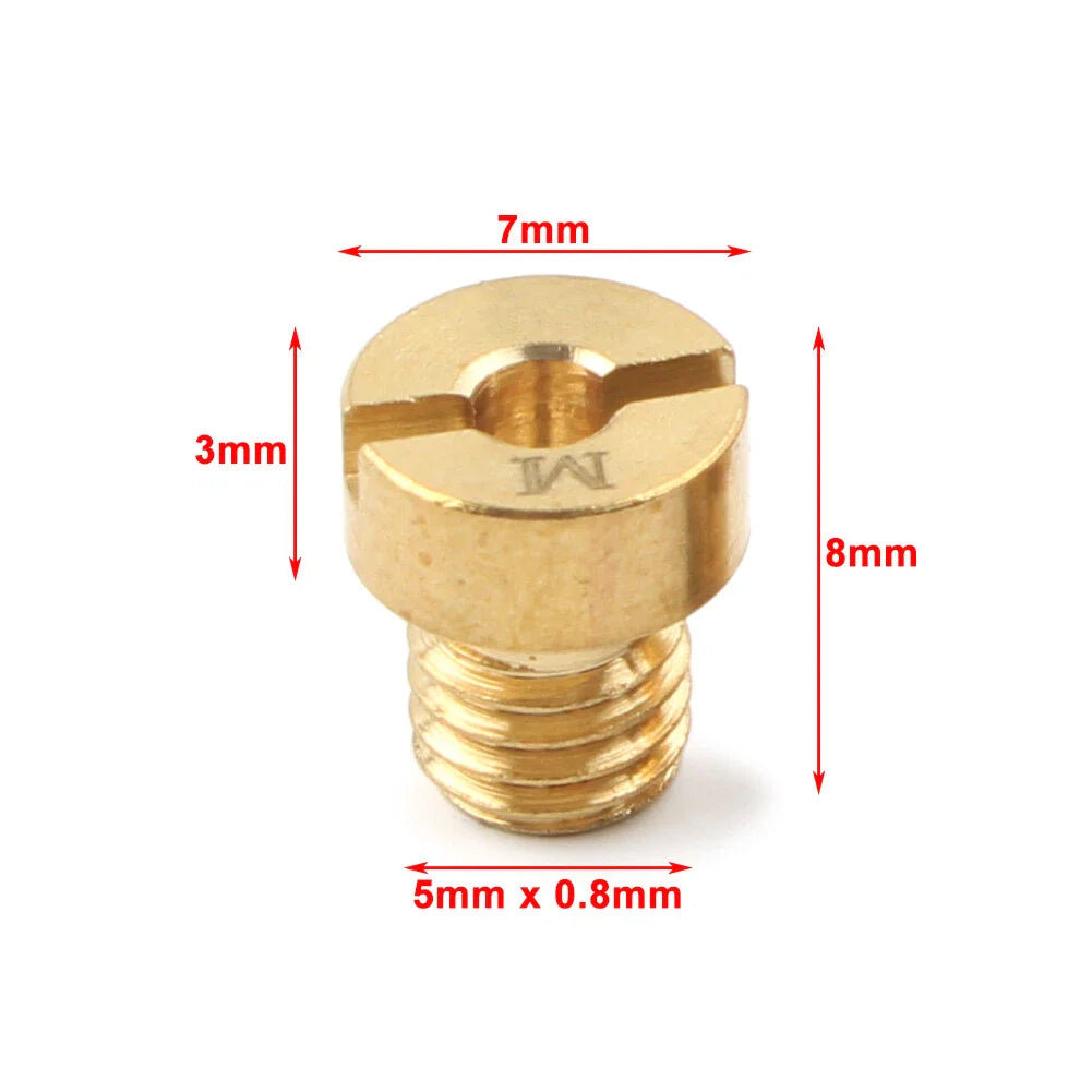 10 x 70-88 M5 Main Jets for Dellorto Carburetors SHA SHB UA UB PHBG VHB-CS
