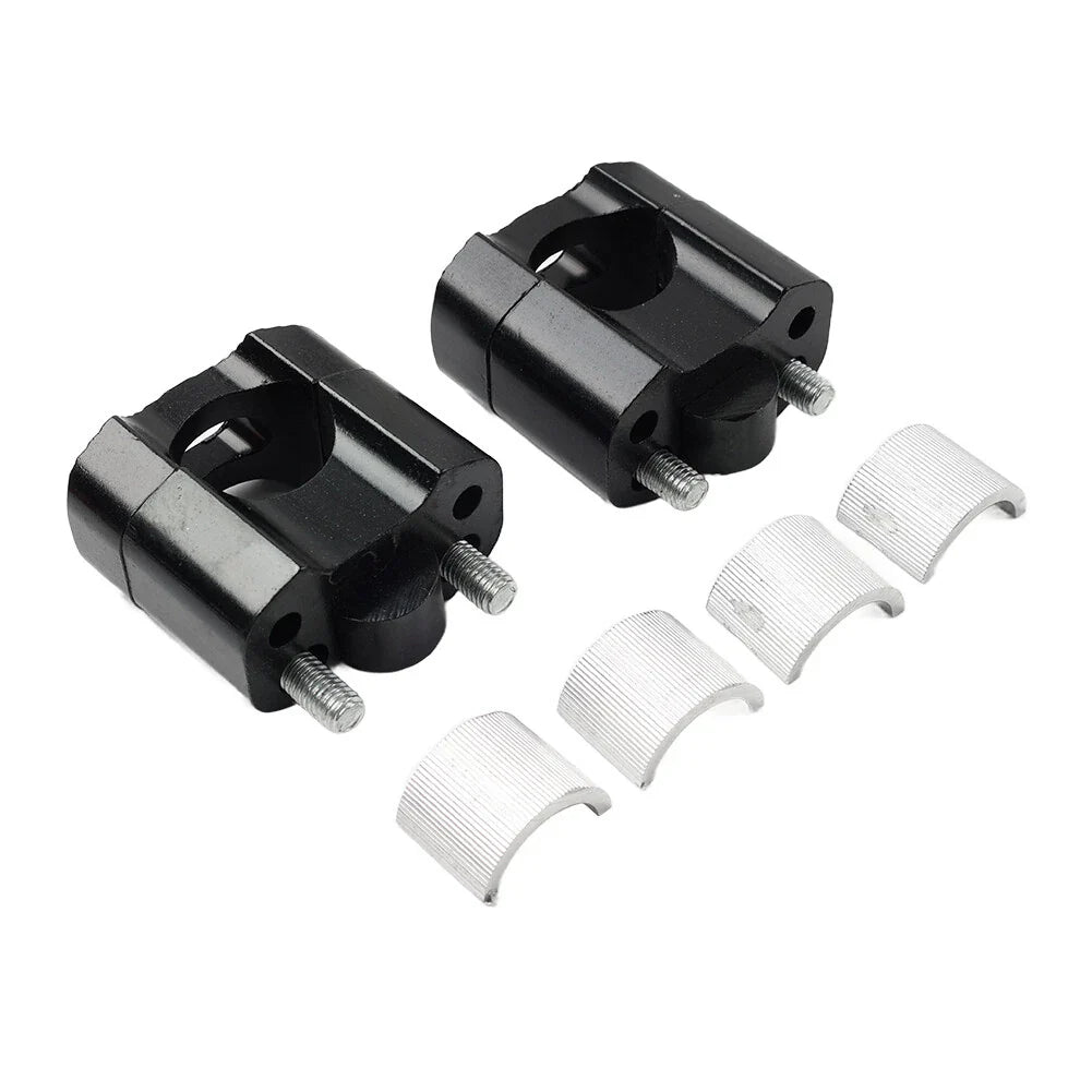 Fat Bar Mount Clamps Risers Adaptor for Dirt Pit Bike (7/8 to 1-1/8)