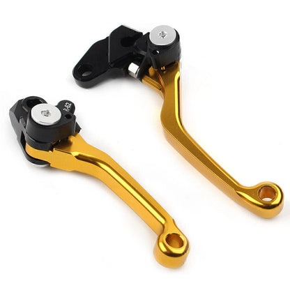 Gold Pivot Brake Clutch Levers  for Suzuki RM125 RM250 RM85