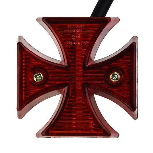 1x Motorcycle Cross Red LED Brake Running Turn Signal Tail Light for Custom Cruiser
