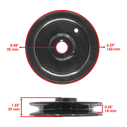 Deck Spindle Pulley 60 Inch Replacement for Hustler Diesel Z (2012–2019)