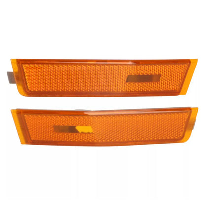 Amber Front Bumper Side Marker Light Shells for Lincoln MKX (2007-2010)