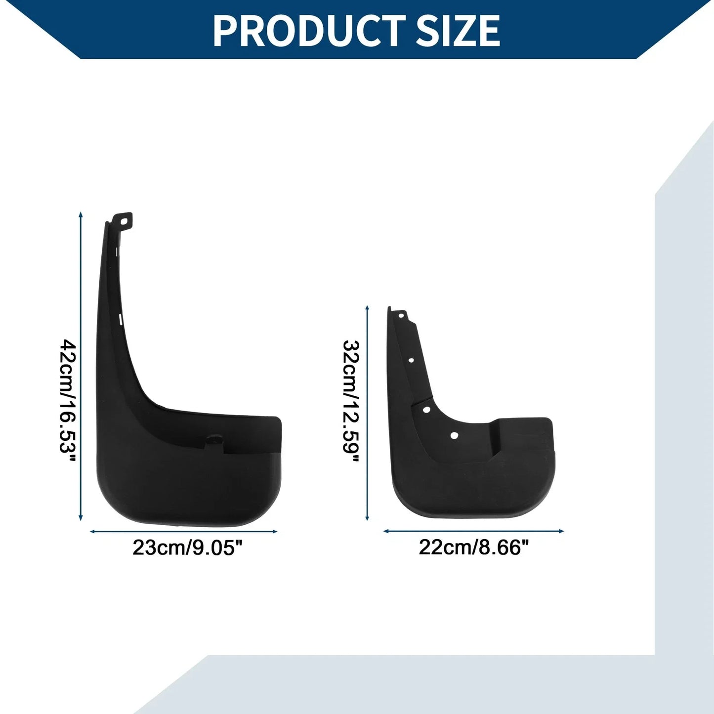 Mud Flaps Splash Guards for Mercedes-Benz V Class Sports Extended Edition (16-23)
