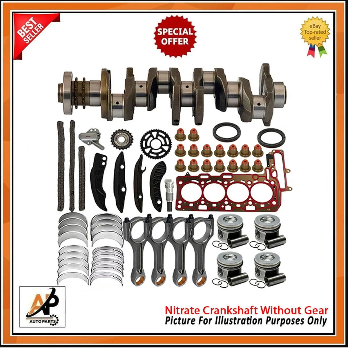 Engine Rebuild Kit Crankshaft for BMW 2.0 B47 D20 Diesel (2015–2018)
