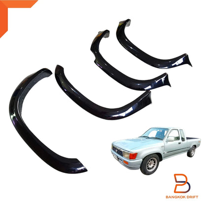 3" Black Wheel Arches Fender Flares for Toyota Hilux Ute Extra Cab (88-96)