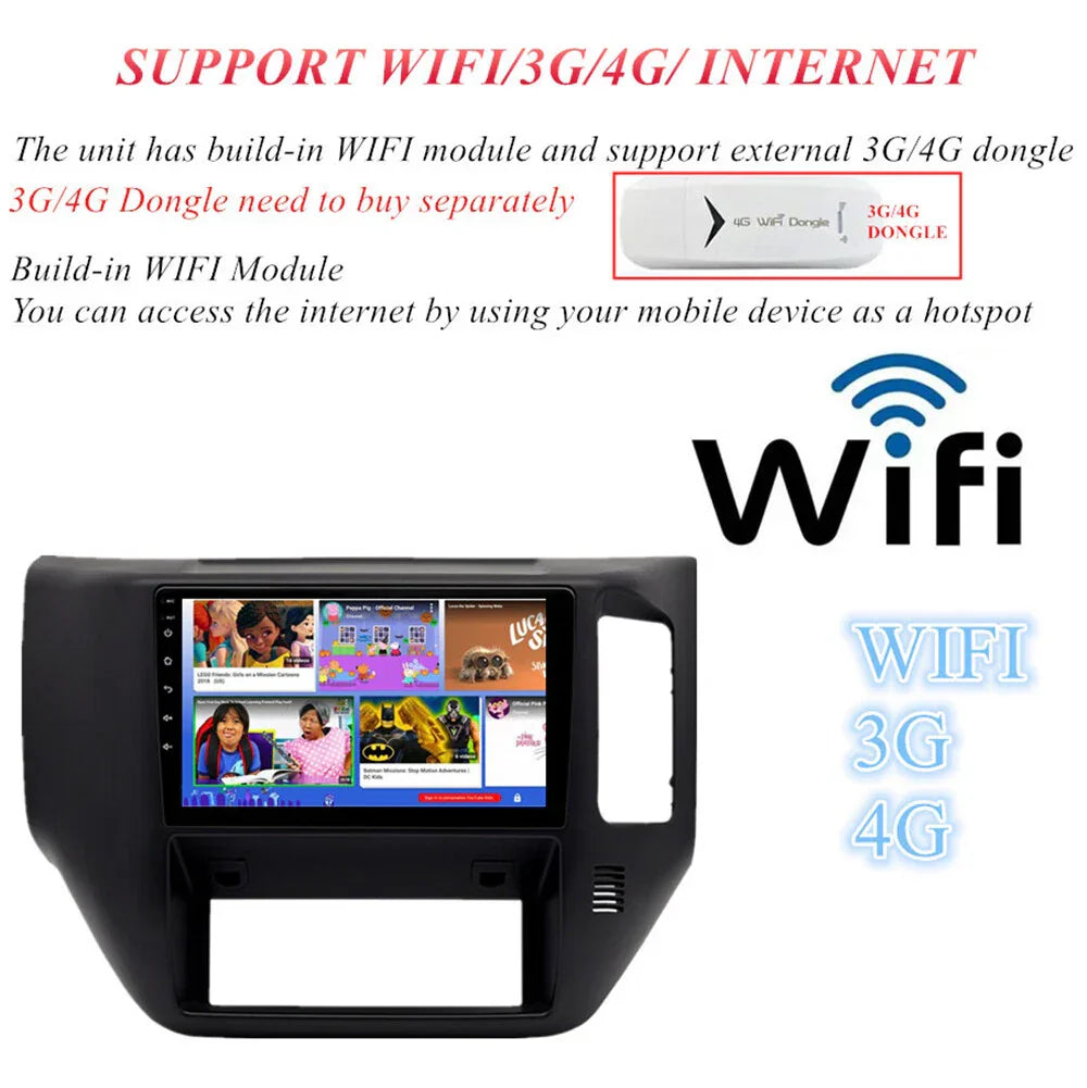 9'' Android Stereo Radio GPS Navigation for 2004-2015 Nissan Patrol GU