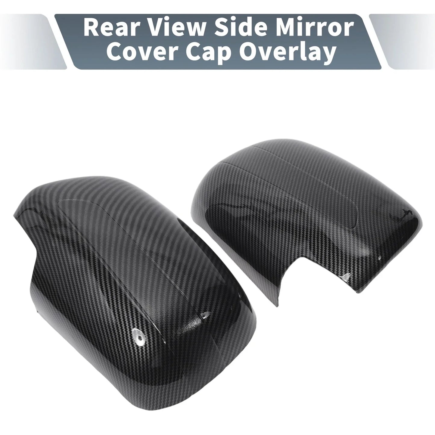 Rearview Mirror Cover Overlay Black Carbon Fiber for Lexus RX350 RX330 (2004-2006)