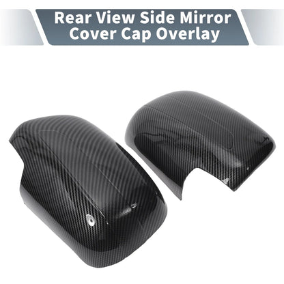 Rearview Mirror Cover Overlay Black Carbon Fiber for Lexus RX350 RX330 (2004-2006)
