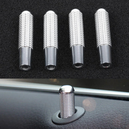 4pcs/Set / Car Door Lock Pin Knob Trim Ring for Mercedes W205 GLS GLE
