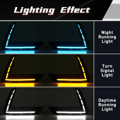 LED DRL Fog Lights w/ Turn Signal for Honda CR-V (2023-2025)