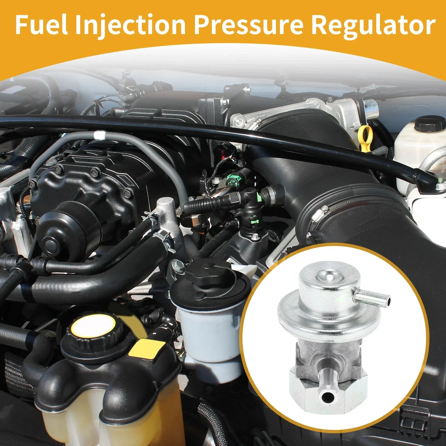 Fuel Pressure Regulator for Honda Civic (1997-2003) Metal 1 x Regulator