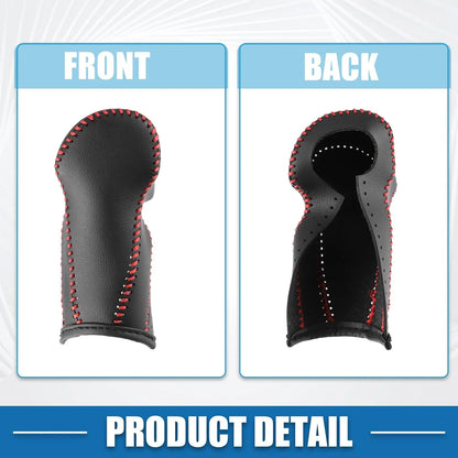 Gear Shift Lever Cover for Honda CR-V 2017-2022 Black Faux Leather Red Line