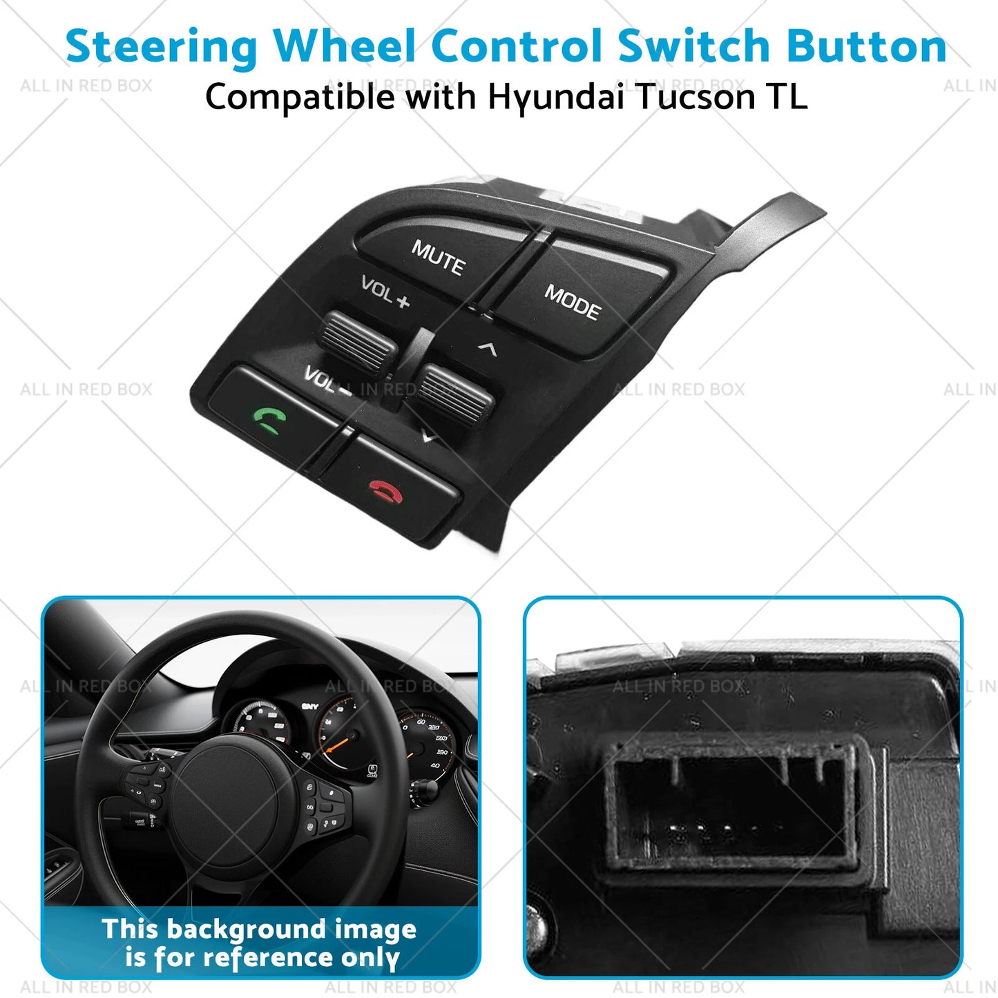 Steering Wheel Control Switch Button Left for 2015-2019 Hyundai Tucson