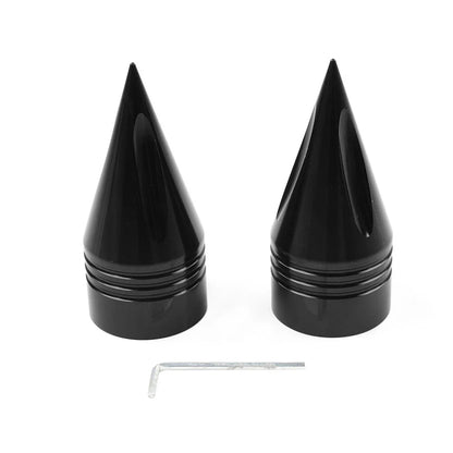 Spike Front Axle Cap Nut Covers for Harley Touring Dyna Sportster 1200