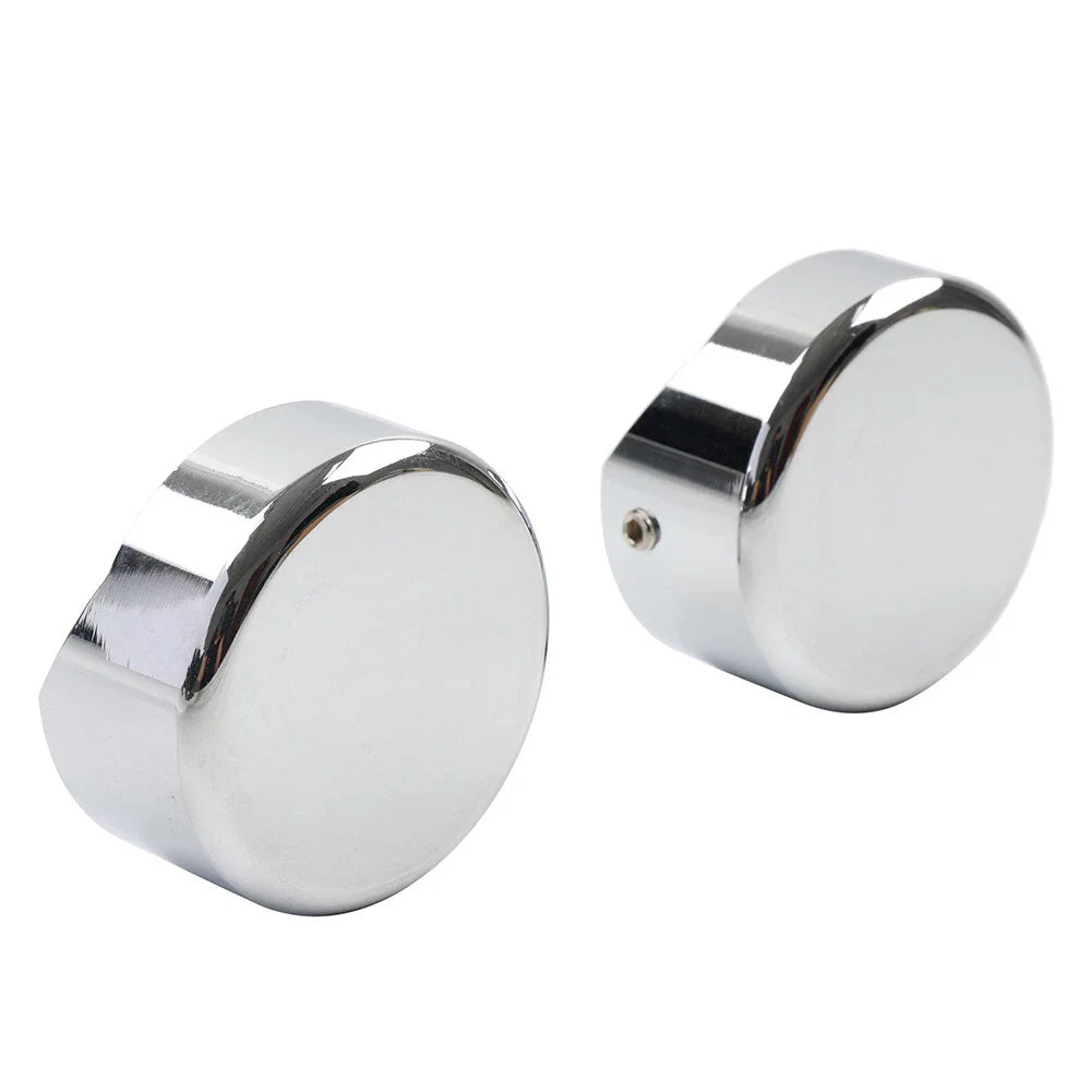 Chrome CNC Upper Fork Caps for Harley Softail Breakout FXBR FXBRS (2018-23)