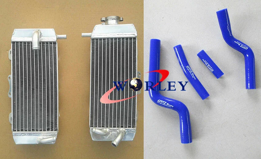 Aluminum Radiator & Silicone Hoses for YAMAHA YZF250 YZ250F (2007-2009)