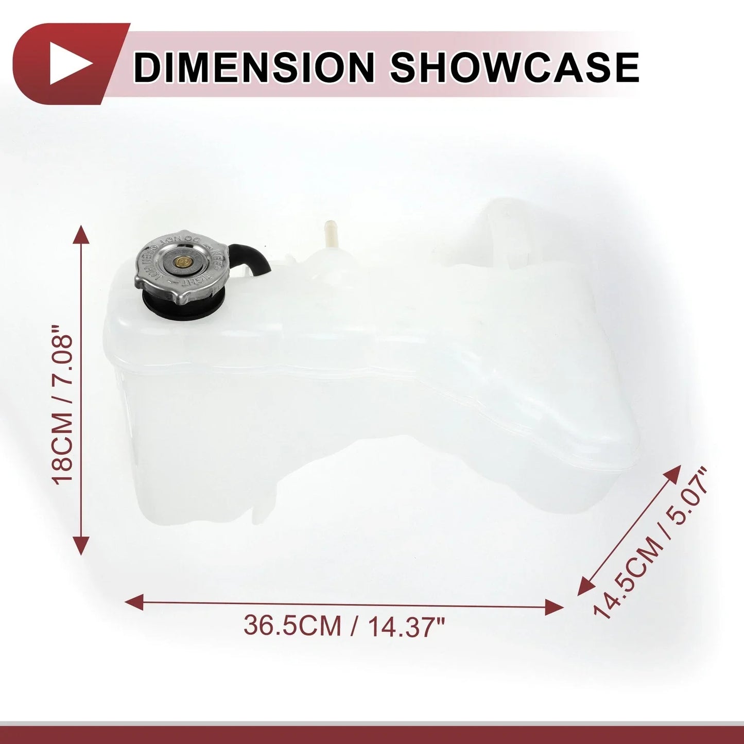 Coolant Expansion Overflow Tank with Cap for Dodge Challenger ( Specified)