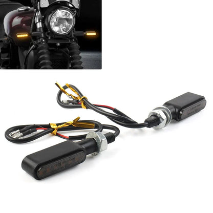 LED Mini Turn Signal Amber Lights for Cafe Racer Bobber