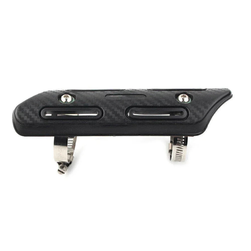 Muffler Pipe Heat Shield Cover for Motorcycle Black