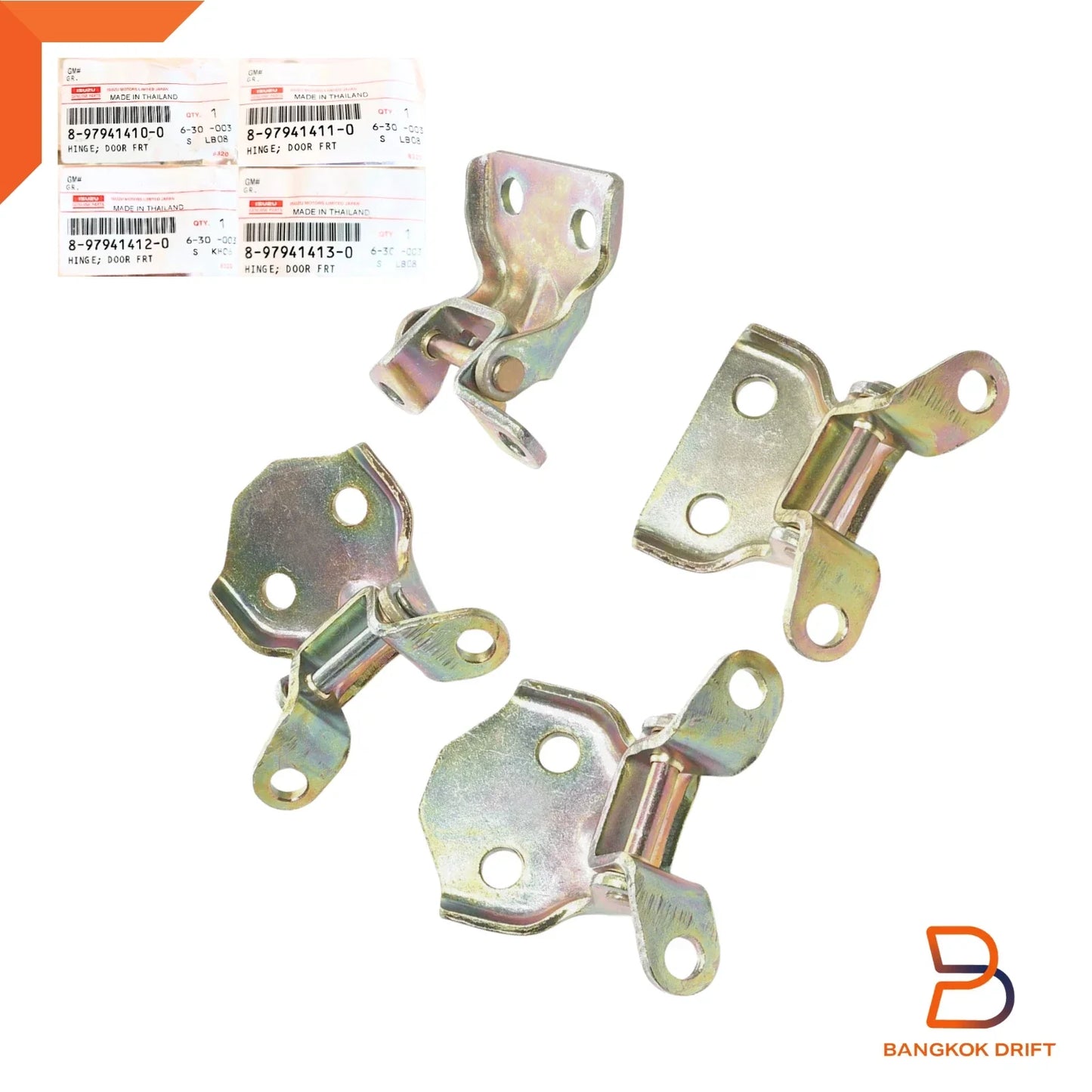 4 PC Front Door Hinges for Isuzu Holden Rodeo Ute (7/88-2/03)