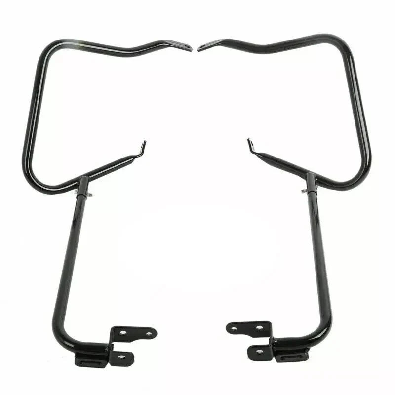 Black Saddlebag Luggage Bracket Guard for Harley Road Glide (2014-2023)