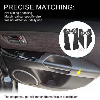 Car Door Leather Anti-Kick Pad Sticker for Mercedes-Benz B200 (2000-2008)