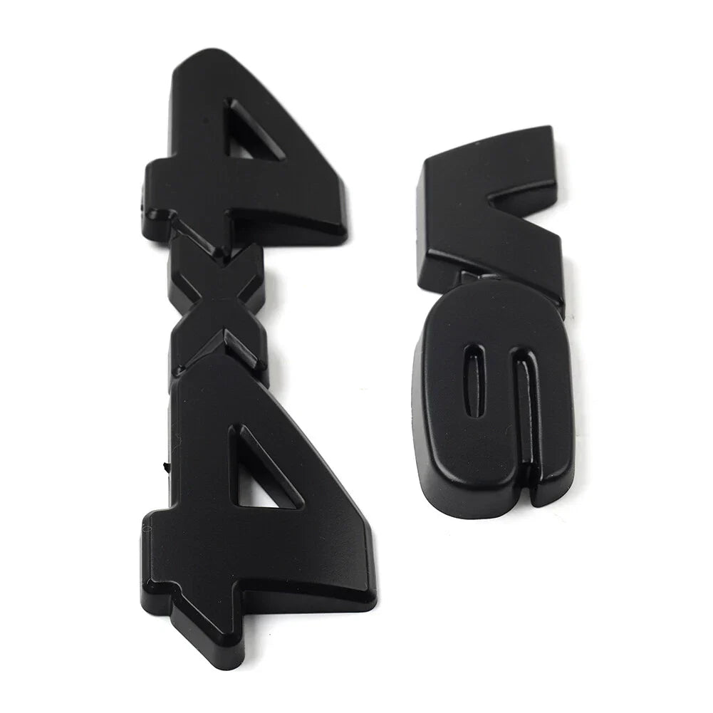 V6 4x4 3D Tailgate Emblem Badge Overlays for Toyota Tacoma, 4Runner, Tundra