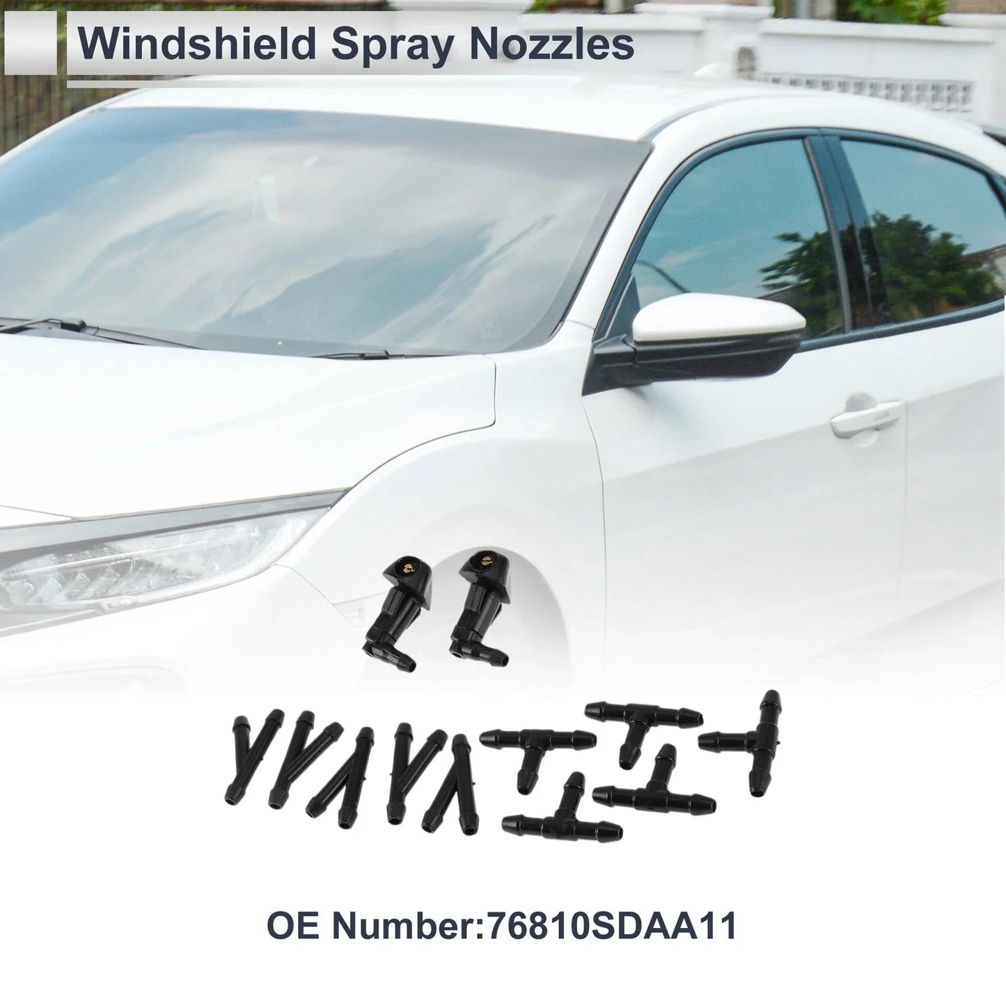 Washer Nozzle w/ 5 x Hose Connectors for Honda (2006-2011)