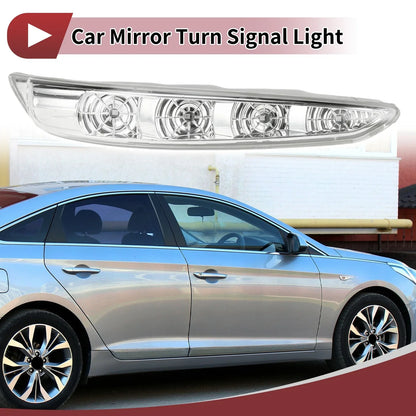 Right Mirror Turn Signal Light for Hyundai Sonata 2009-2014 Gray Clear Plastic