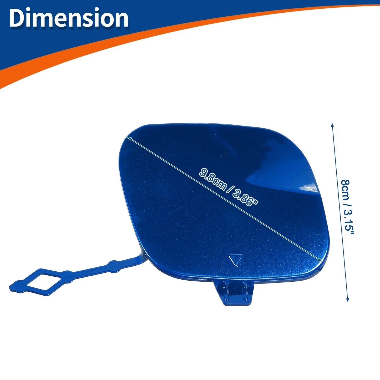Front Car Bumper Tow Hook Cover for Mercedes GLB X247 W247 (2019-2023) Blue