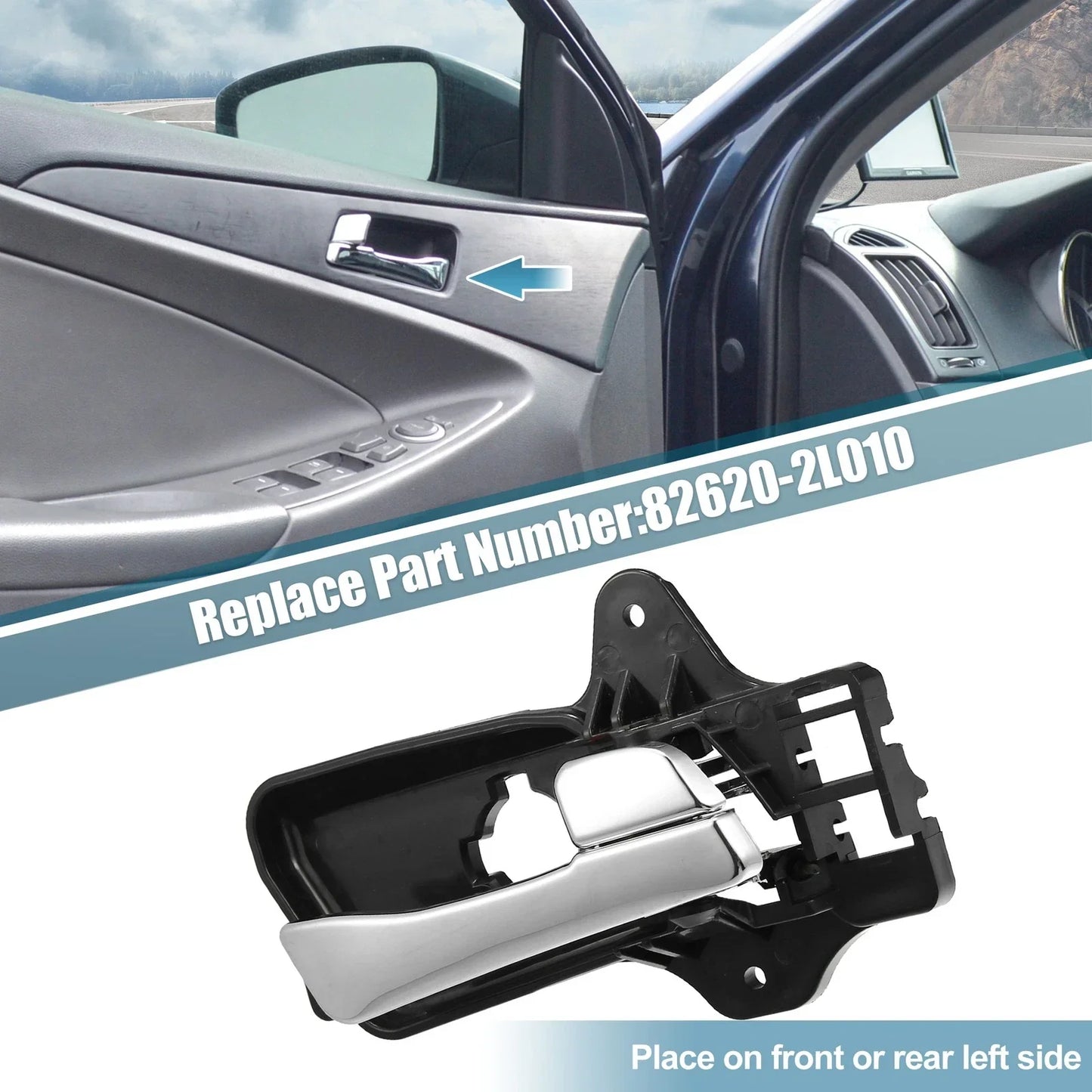 Front Right Door Handle Covers Trim for Hyundai Elantra (2017-2023)