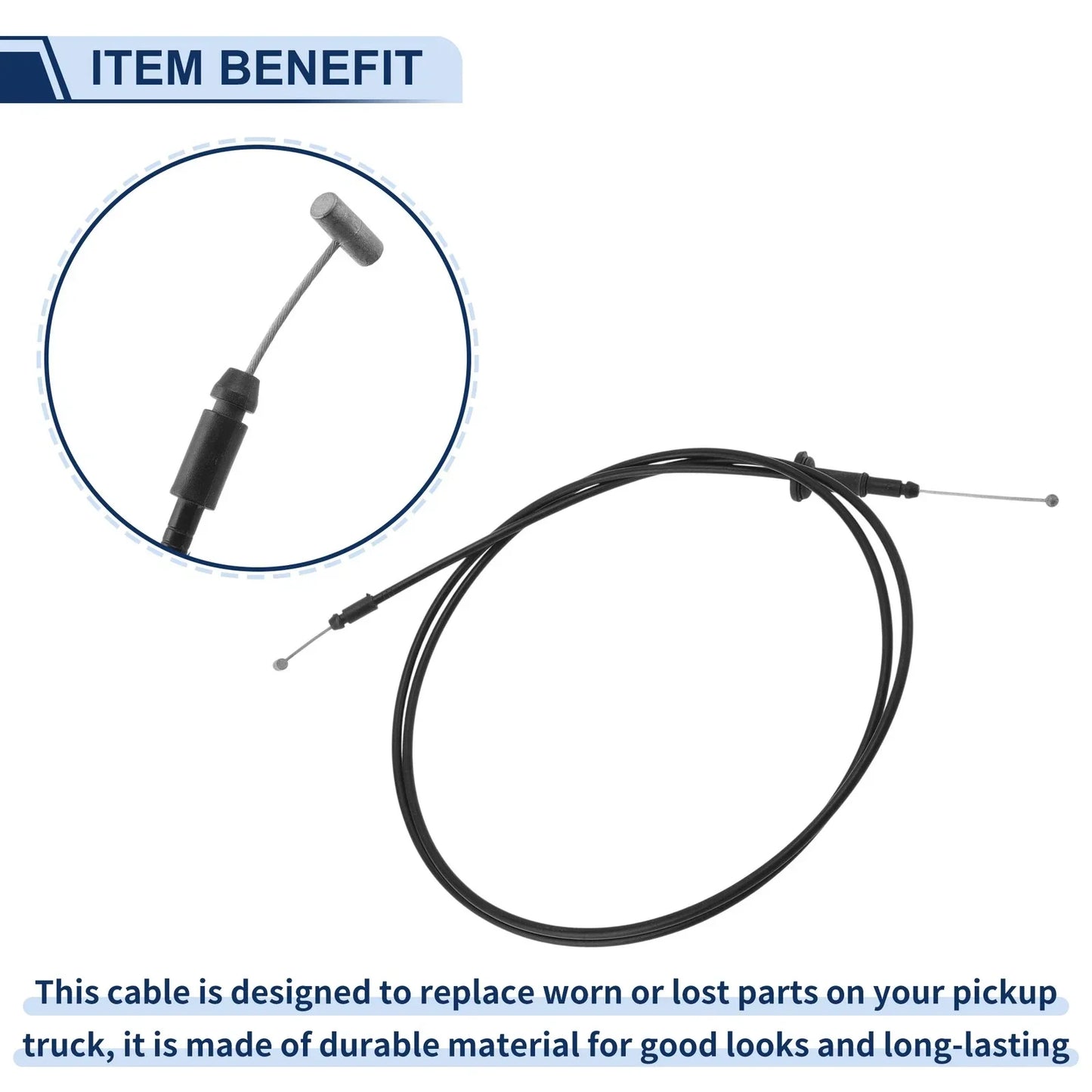 Hood Latch Release Cable for Hyundai Sonata (2001-2005)