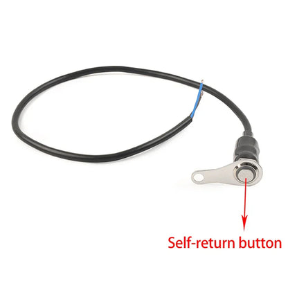 ON/OFF Handlebar Switch Push Button Headlight for Motorcycle - Green