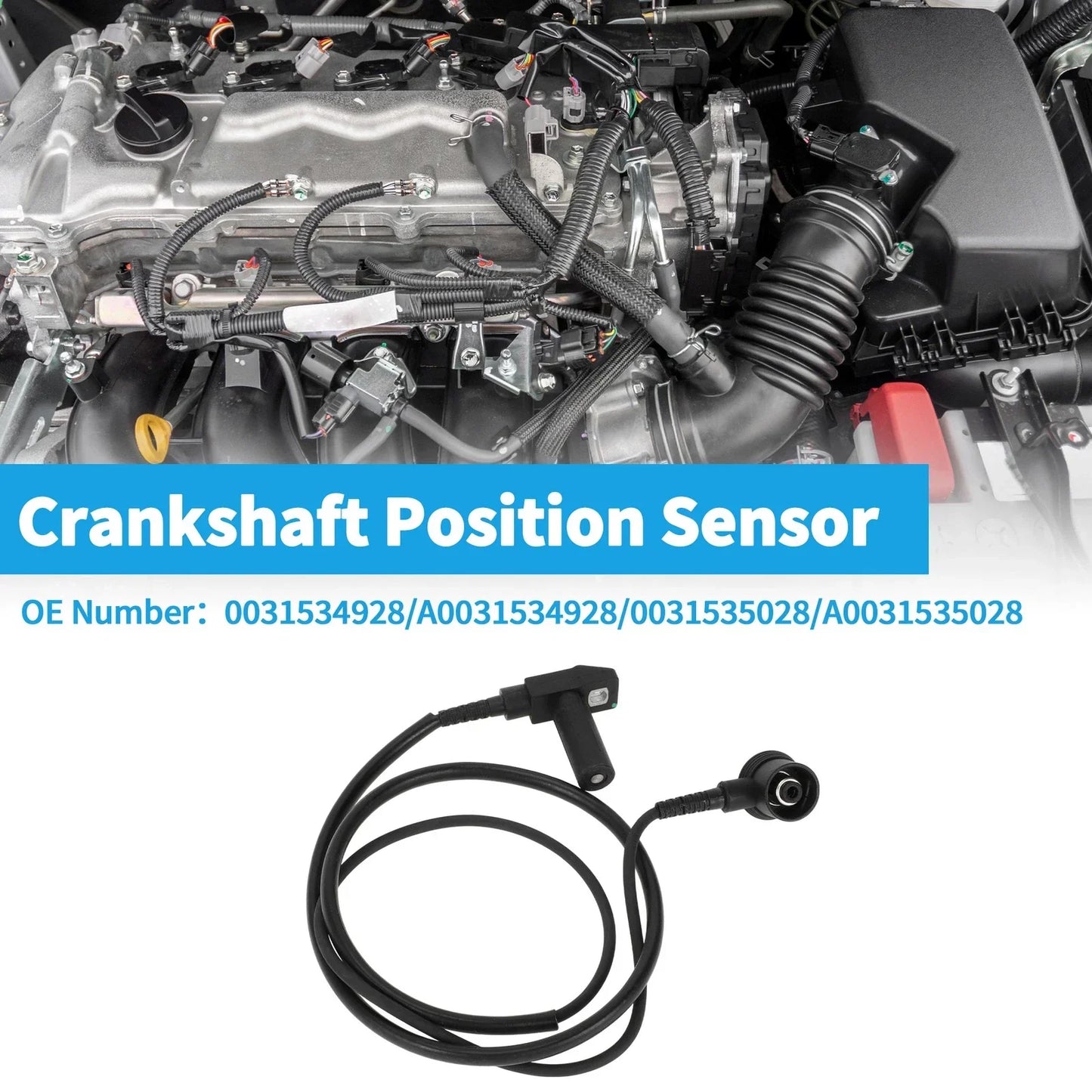Crankshaft Position Sensor for Mercedes-Benz C280 (1994-1996) 1 x Sensor