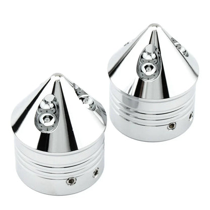 Front Wheel Axle Nut Cover Cap for Harley Touring Road Glide Dyna Softail